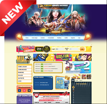 Web HTML Mu Online Mobile 2024  para servidor mobile Pirata - Plataforma mobile 8x , como criar servidor de mu online pirata atualizado